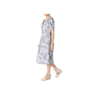 Julia Jordan‎ Floral Button Front Puff Sleeve Dress
